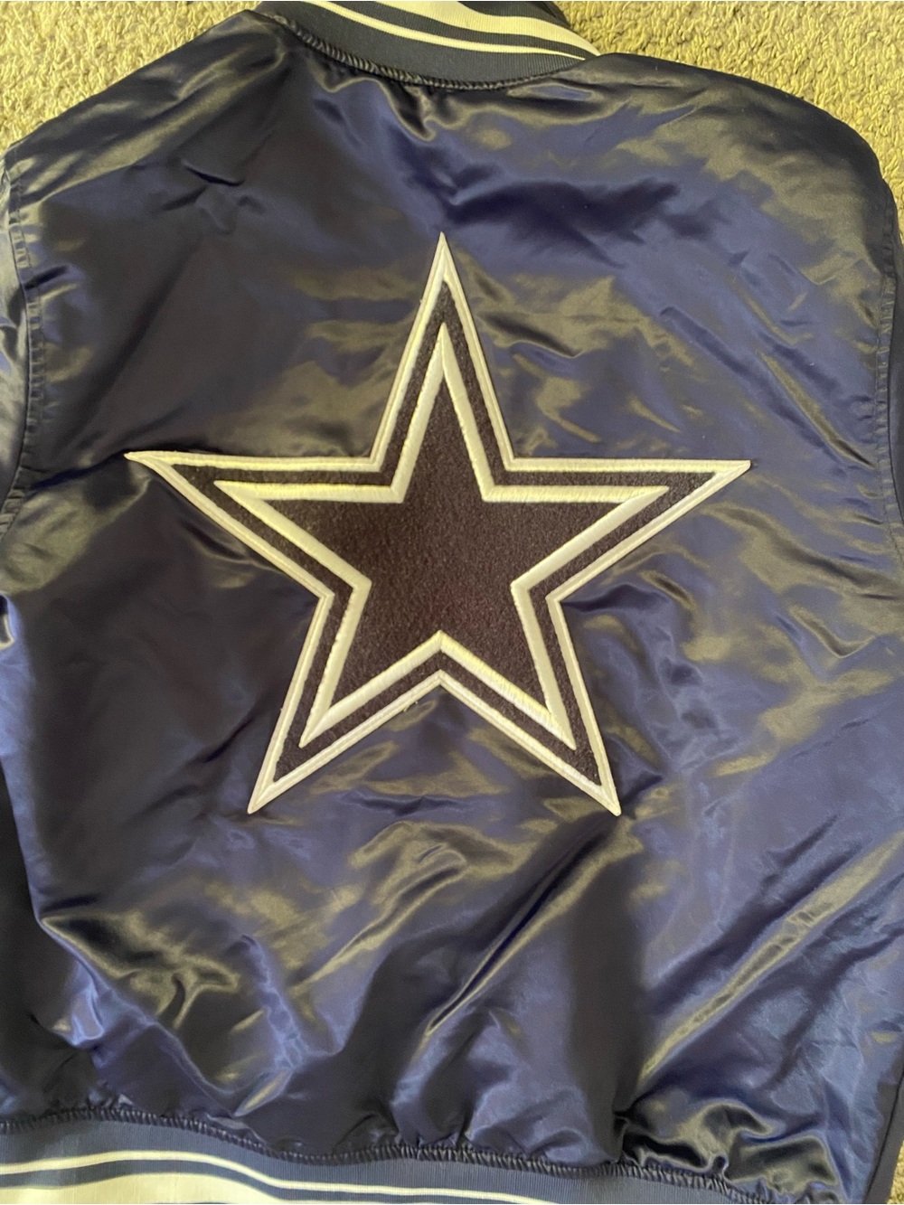 Dallas Cowboys Navy Blue Varsity Jacket - Picture 13 of 13
